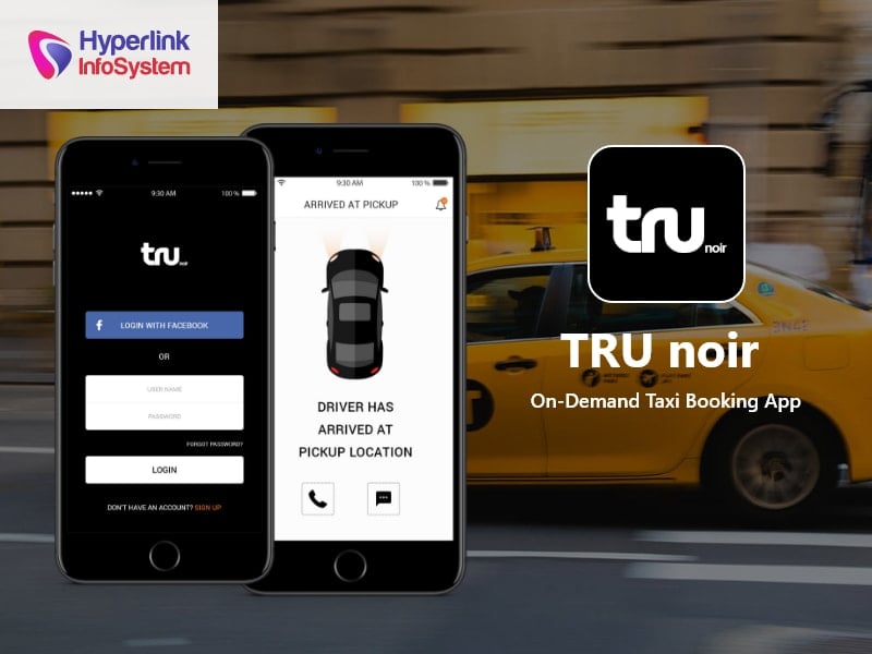 tru noir – on-demand taxi booking app